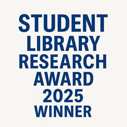 Ganador del Premio de Investigación Bibliotecaria Estudiantil 2025: Aden Lyons